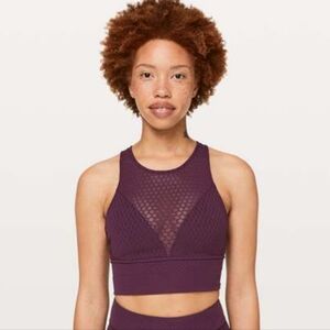 Lululemon Lab Geo Bra Plum, Size 8